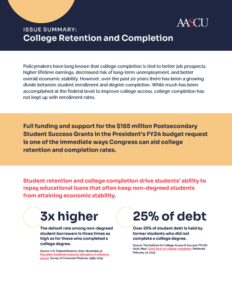 College Retention and Completion