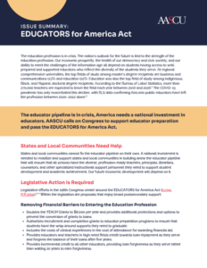 EDUCATORS for America Act