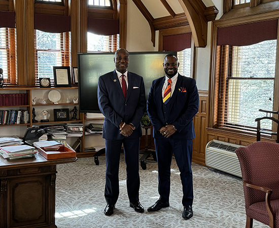 Daniel Wubah, President, Millersville University and Jeffery Coleman, Vice President for Diversity, Inclusion and Community Engagement, Framingham State University.