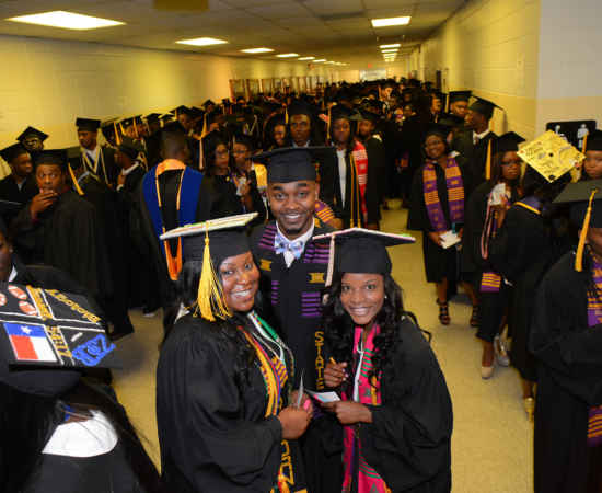 Students get ready for graduation at Alcorn State University (MS).