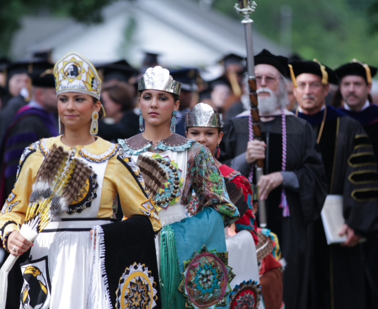 Graduation ceremonies at University of North Carolina - Pembroke.