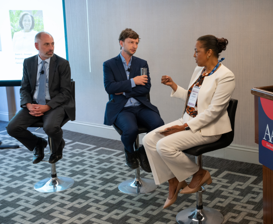 Jann L. Joseph of Georgia Gwinnett College Marc Goldwein of the Committee for a Responsible Federal Budget, and Justin Humphrey of the Congressional Budget Office.