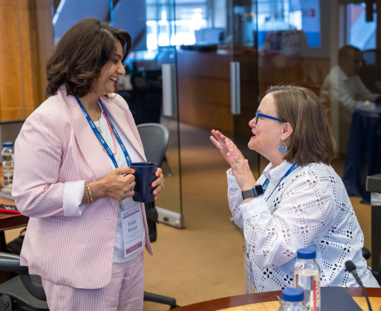 Faiza Khoja and Gillian Wilson