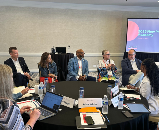 Brendan Kelly, Janine Davidson, Brian Hemphill, Alisa White, and Chuck Welch in discussion at NPA 2025.