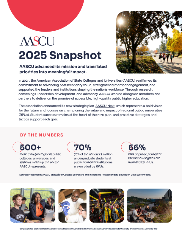 AASCU 2025 Snapshot - AASCU
