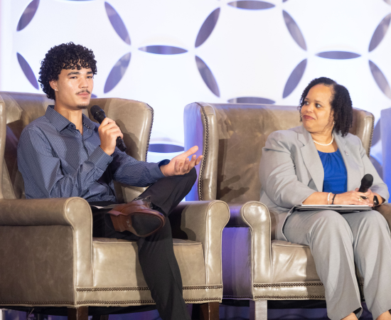 Sterhlyng Adkins-Dutro and Clarenda Phillips of Missouri State University.